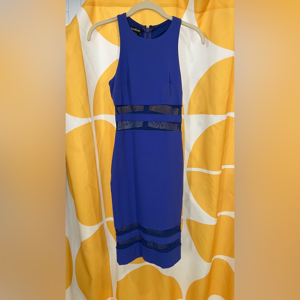 Royal Blue Bebe Midi Dress